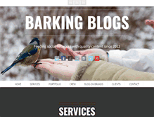 Tablet Screenshot of barkingblogs.com